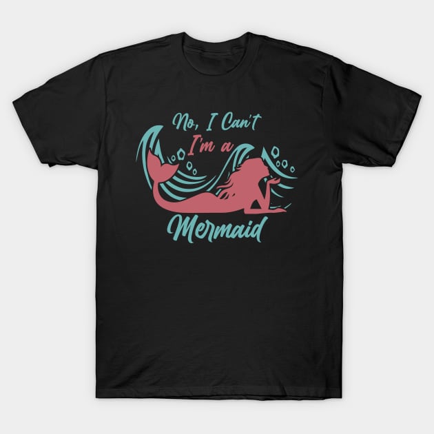 Funny Mermaid T-Shirt by Imutobi